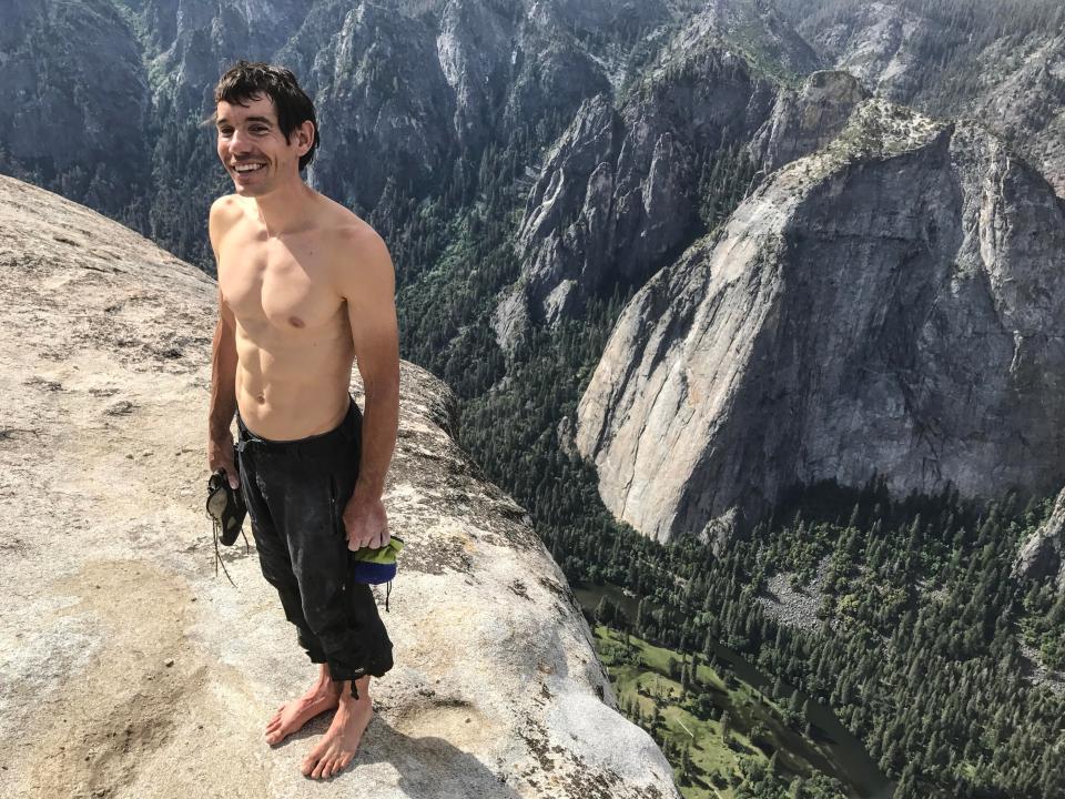  Alex stands triumphant at the top of El Capitan