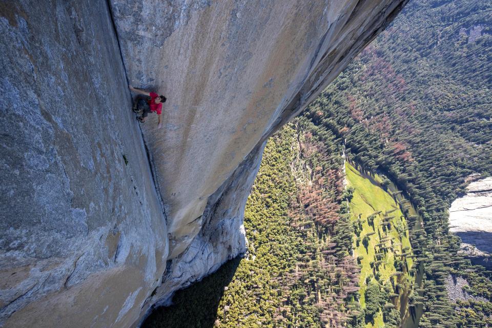  Alex has to look down to make sure his feet are in the right position