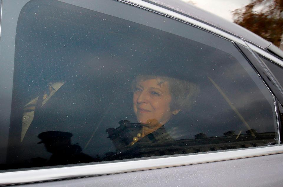  The PM being driven to Prime Minister's Questions