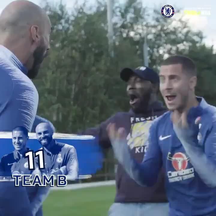  Hazard reacts after Caballero failed to hit the board in his second throw