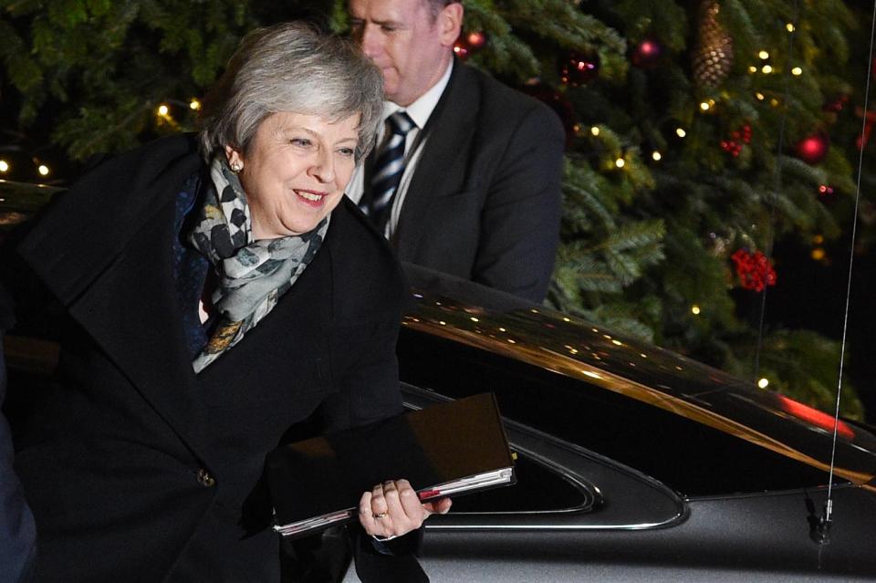  The PM was driven to No10 shortly after the polls closed in the confidence vote