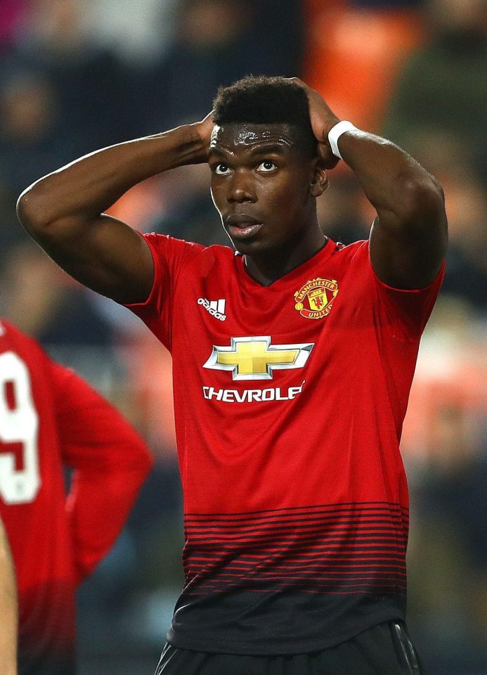  French international Pogba once again disappointed for the Red Devils