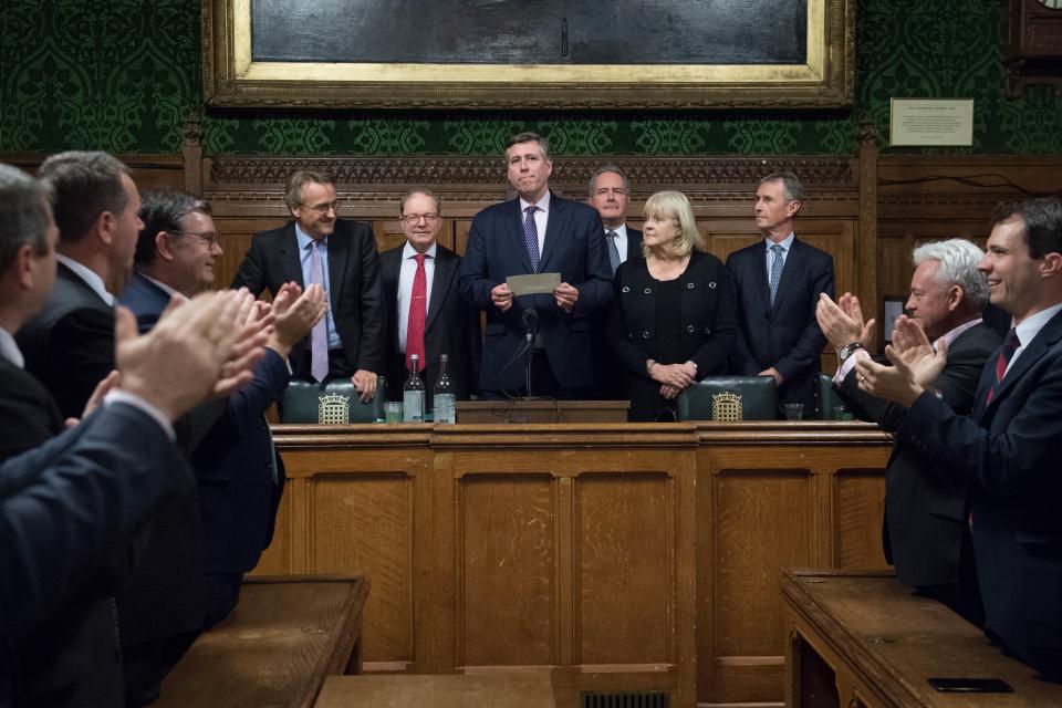  Chairman Sir Graham Brady revealed the results of the no confidence vote