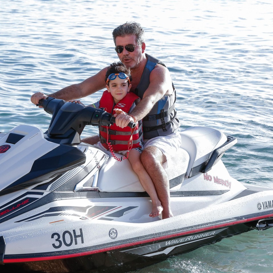 Simon took son Eric on one of his famous jetski trips