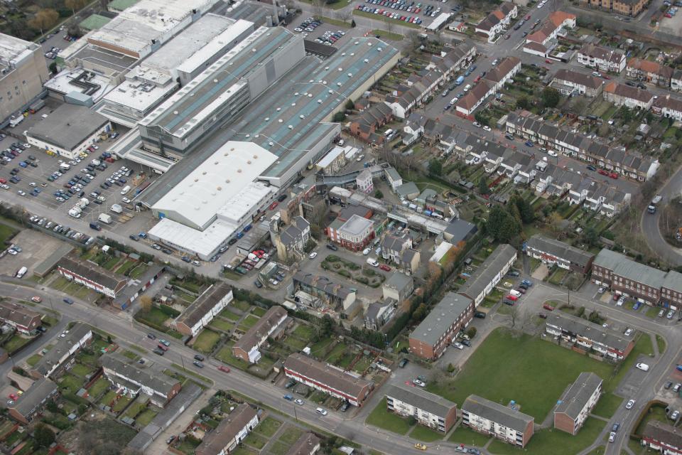  Aerial view of BBC soap EastEnders set in Elstree, Hertfordshire