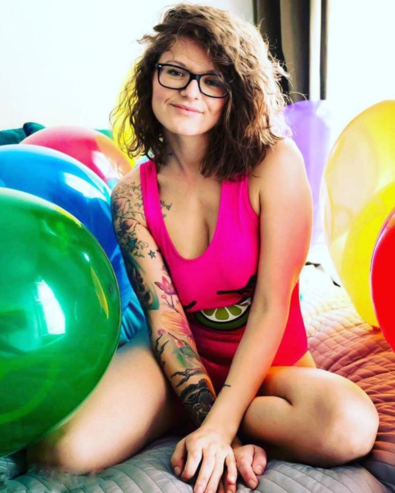  She loves having sex with balloons - and the thought of them popping turns her on