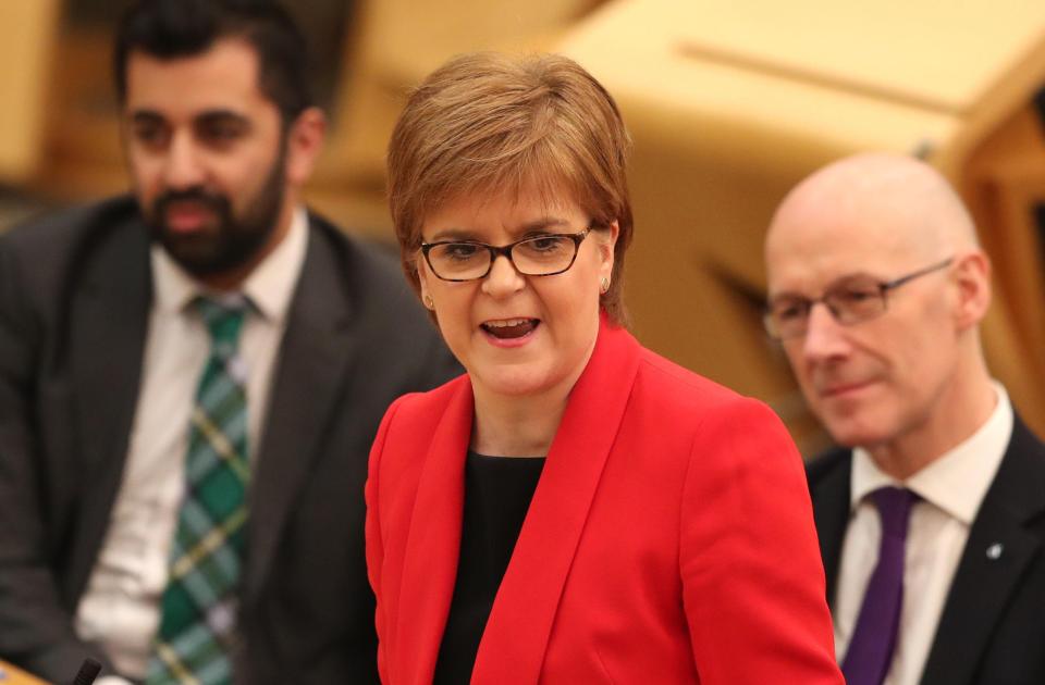  Nicola Sturgeon blasted the PM for putting off the crunch vote