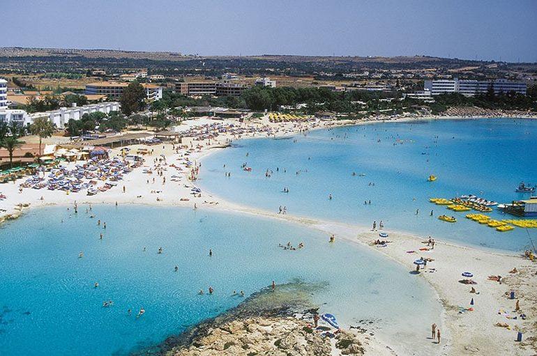  Nissi Bay in Cyprus has great facilities and has been awarded a Blue Flag