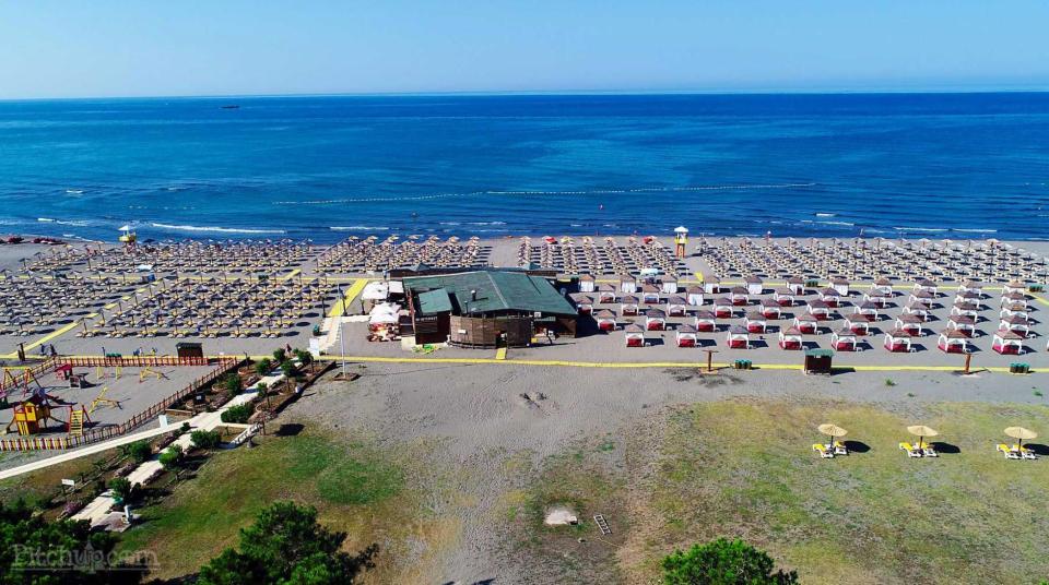  Montenegro's Long beach is famous for kite surfers and wind surfers