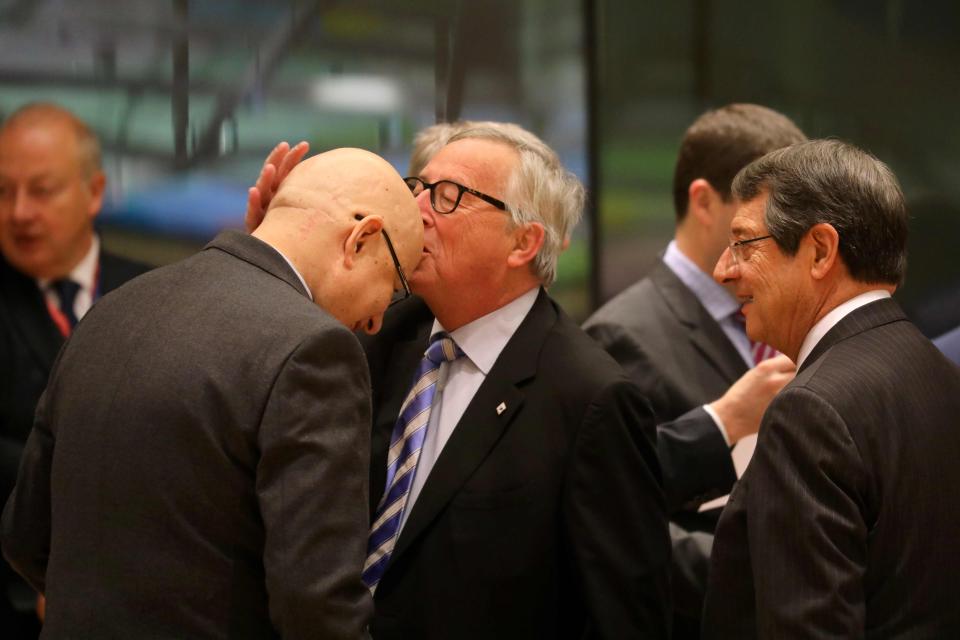  Jean-Claude Juncker pictured at the summit this morning