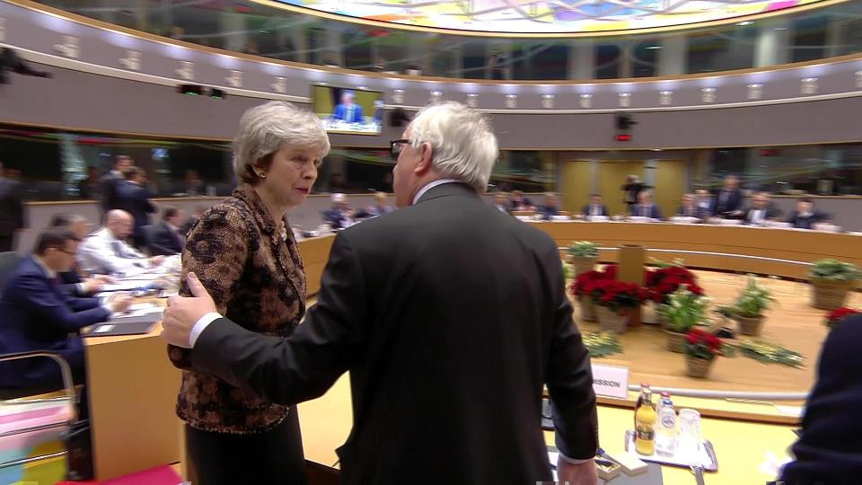  'Nebulous, yes, you did', Mrs May hammers her point home with Mr Juncker