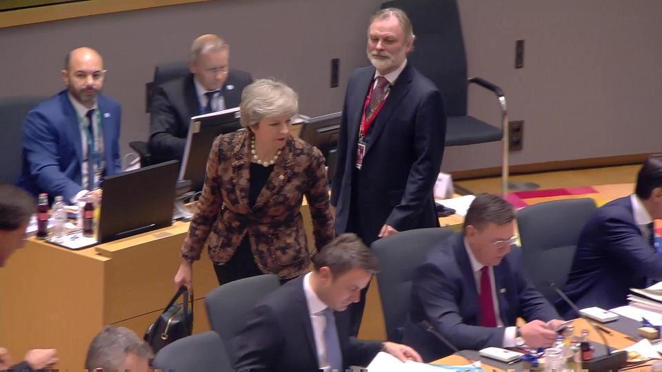  The Prime Minister looking for her seat at the European Council