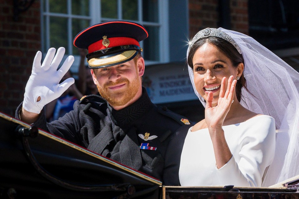 The couple on their wedding day in May