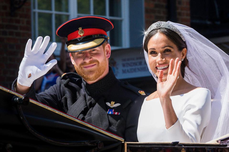  The couple on their wedding day in May