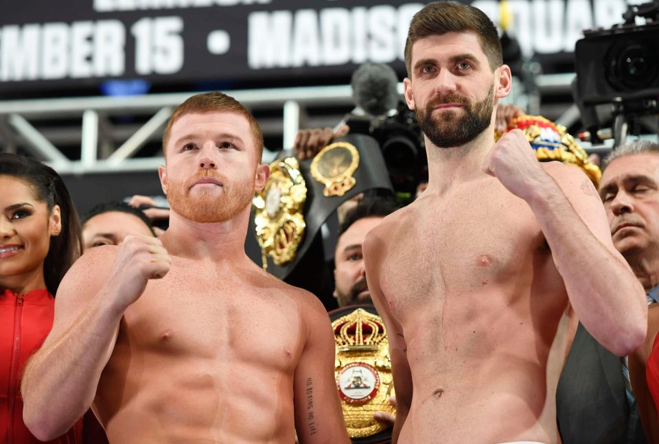  Canelo is by far the shorter man but is still the heavy favourite for tonight's fight