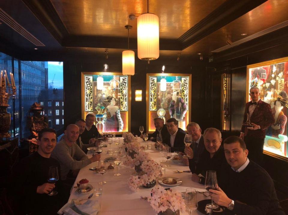  The former squad met up for Christmas dinner