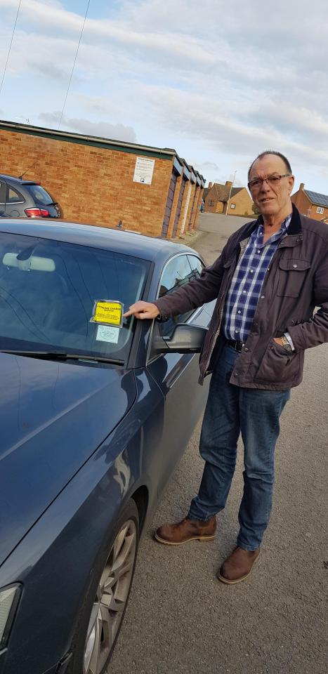  Dave Hudson found a ticket on his Audi A5