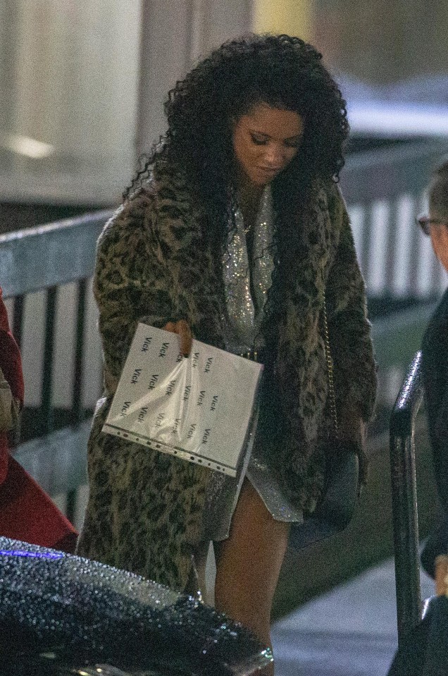 Vick Hope was seen heading home after enjoying the final show