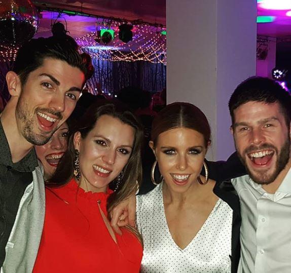 She was joined by her boyfriend and her fellow co-stars on Strictly as they toasted her success