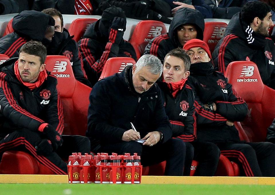  Paul Pogba got rather comfortable sitting on the Manchester United bench behind Jose Mourinho. Their relationship turned toxic and an uninspiring defeat at Anfield spelt the end of Jose's reign at Old Trafford