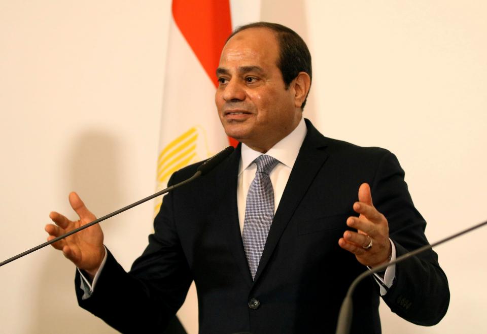  The Egyptian leader has told his people they need to lose weight