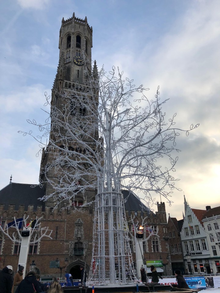 The square is famous for its belfry tower