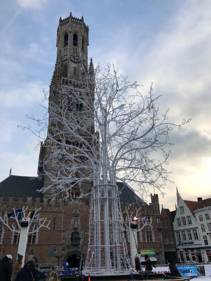  The square is famous for its belfry tower