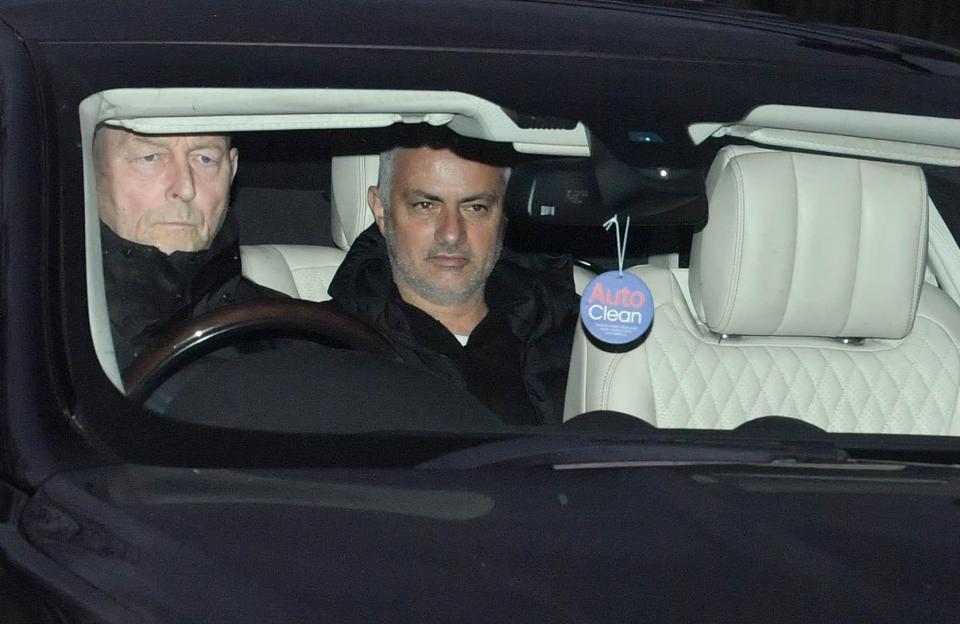  Jose Mourinho arrived at Carrington early this morning to be told of his sacking