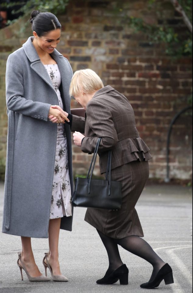  The Duchess was welcomed with a curtsy