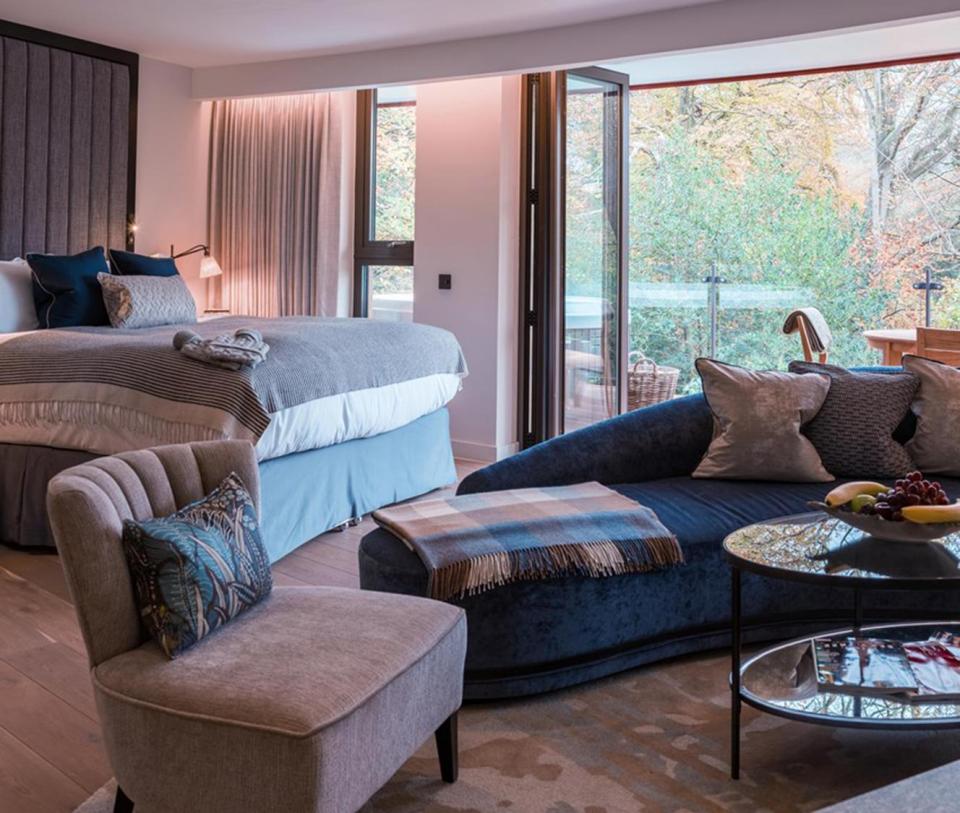  The £2000-a-night retreat boasts modern furnishings