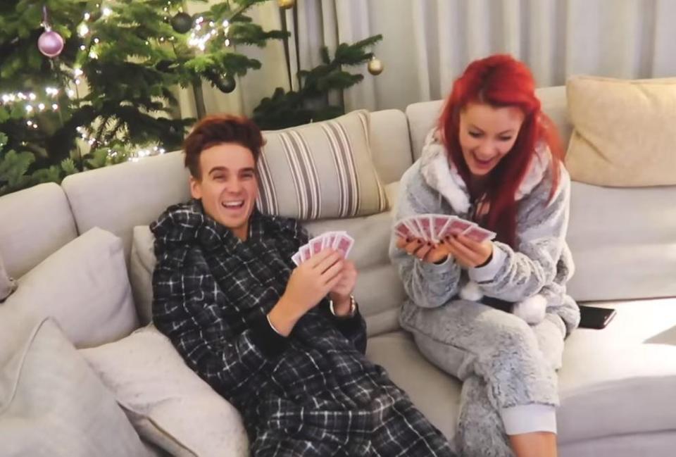  Joe and Dianne were pictured having a laugh during a game of cards