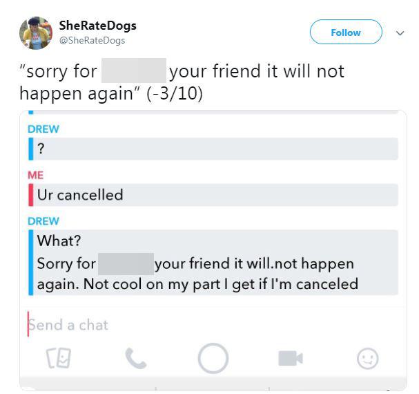 This lad expected to be forgiven for cheating with his ex’s BEST friend