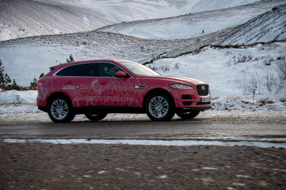 So Jag has given the team looking after the reindeer a 250PS all wheel drive F Pace to get them through the winter months