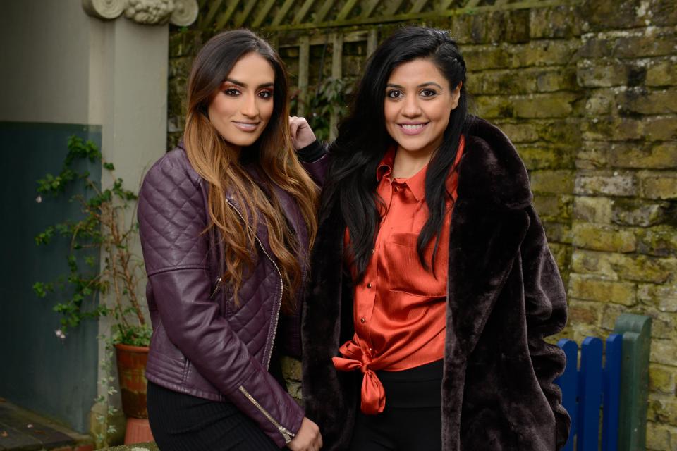  Rukku Nahar, left, with Priya Davdra, right who is also joining EastEnders