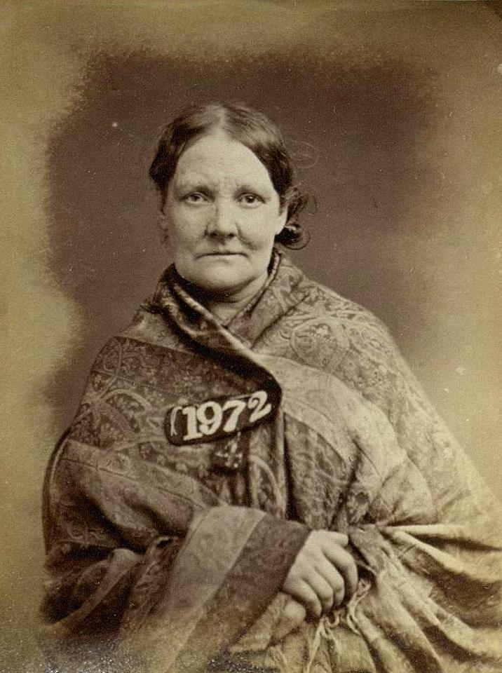  Caroline Lightfoot, 51, stole a drinking glass in early December 1872 - she was given two months' hard labour