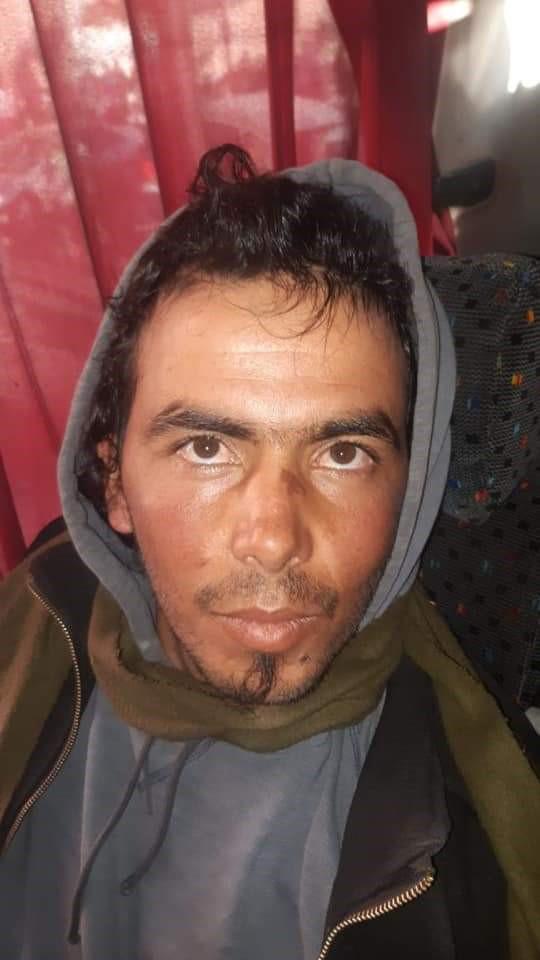  Younes Ouaziad pictured during his arrest on a bus in Morocco