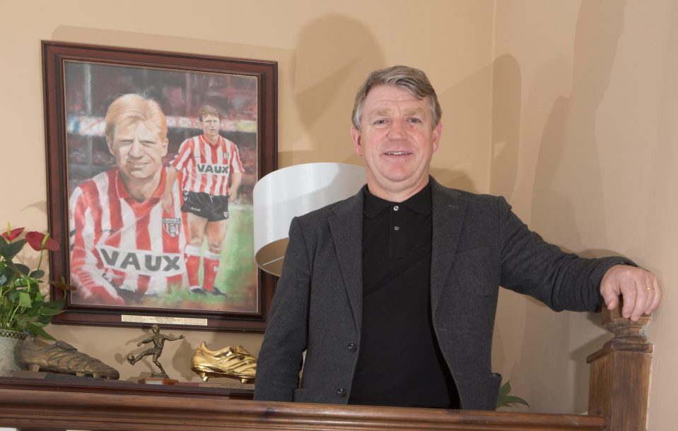  A painting of Gabbiadini from his Sunderland days, given to him by former chairman Bob Murray, hangs proudly in the guest house