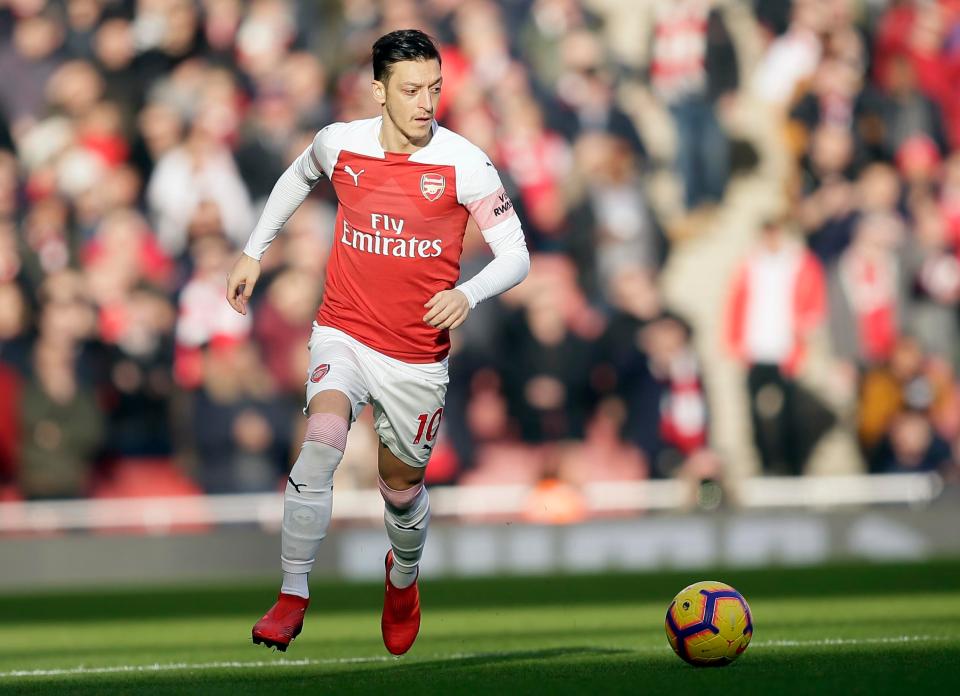  Mesut Ozil played a wonderful pass to unlock Burnley's defence