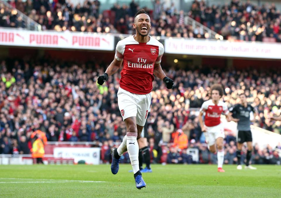  Aubameyang made no mistake to fire Arsenal ahead