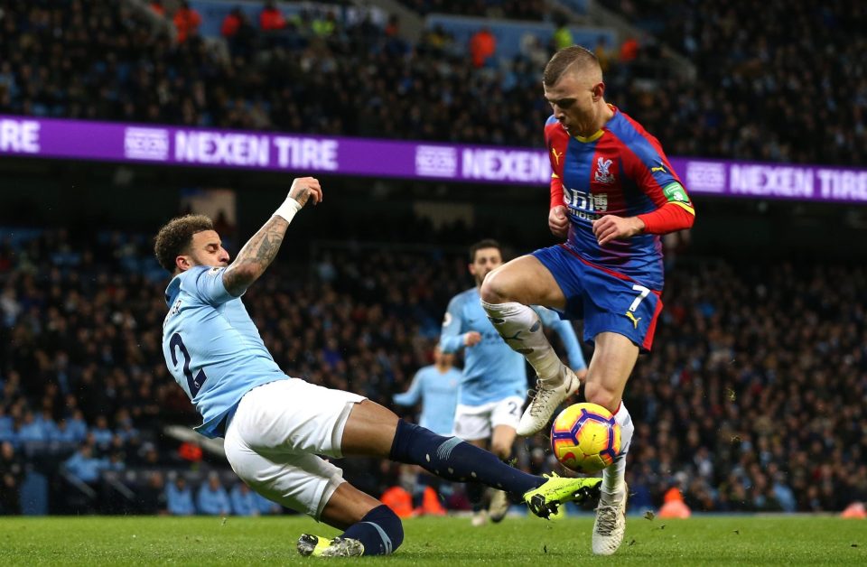  Kyle Walker's tackle on Max Meyer gifted Crystal Palace a penalty