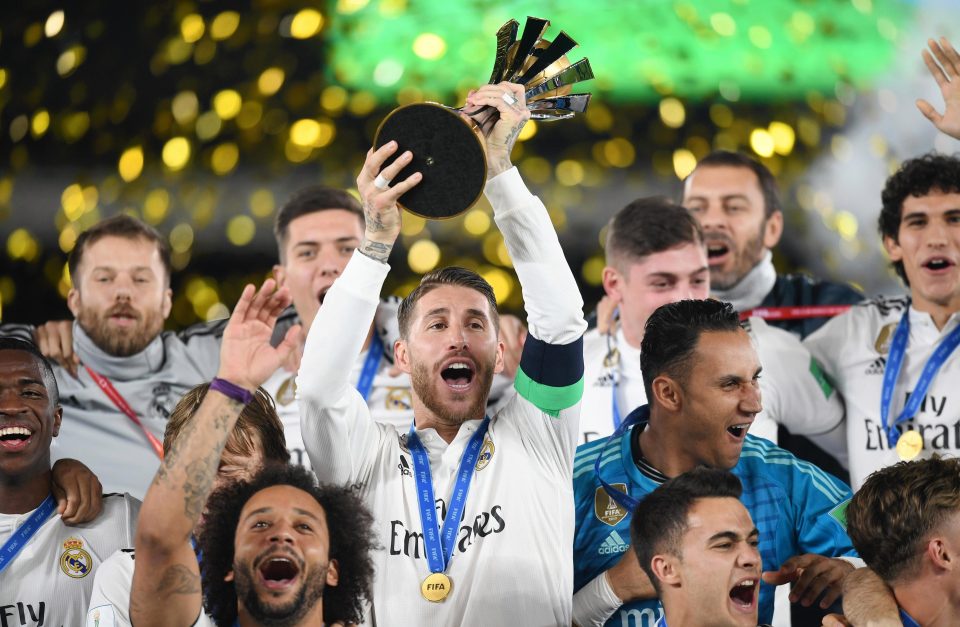  Sergio Ramos and Co won the competition for the third time in a row