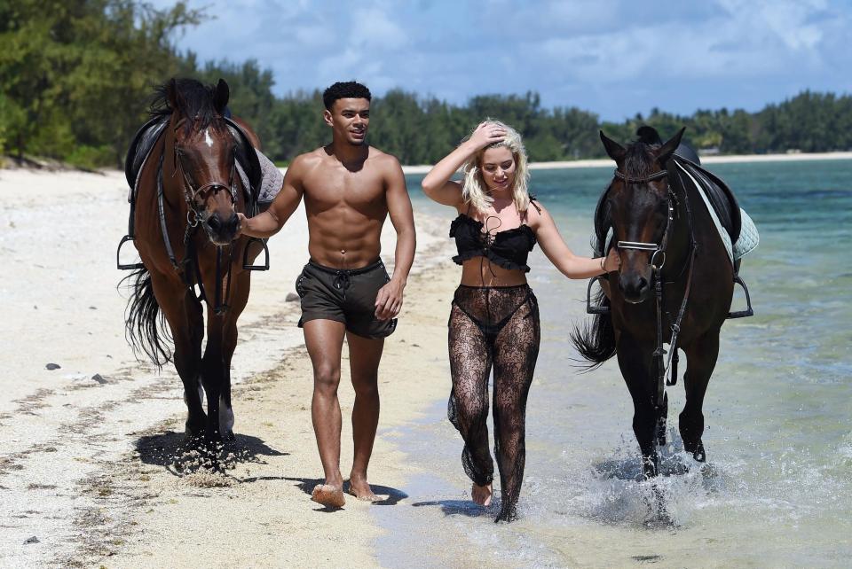  Look familiar? Megan wore her lace trousers for a date with Wes while in the Love Island villa