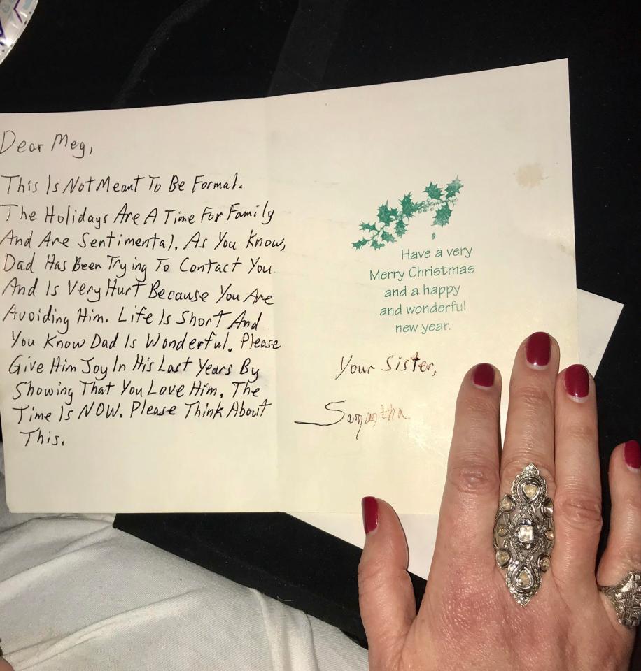  Samantha shared a Christmas message with Meghan