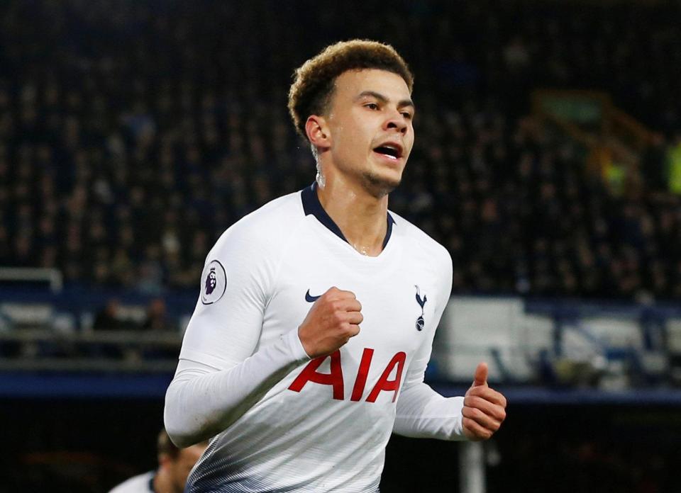  Dele Alli last goal was away to Everton