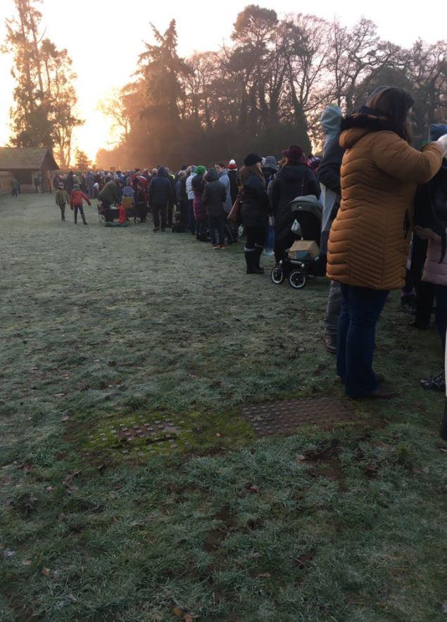  Crowds have gathered at Sandringham hoping to catch a glimpse of the royals