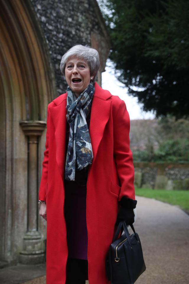  Theresa May, pictured on Christmas Day, plans to bring her Brexit deal back before the Commons in the second week of January