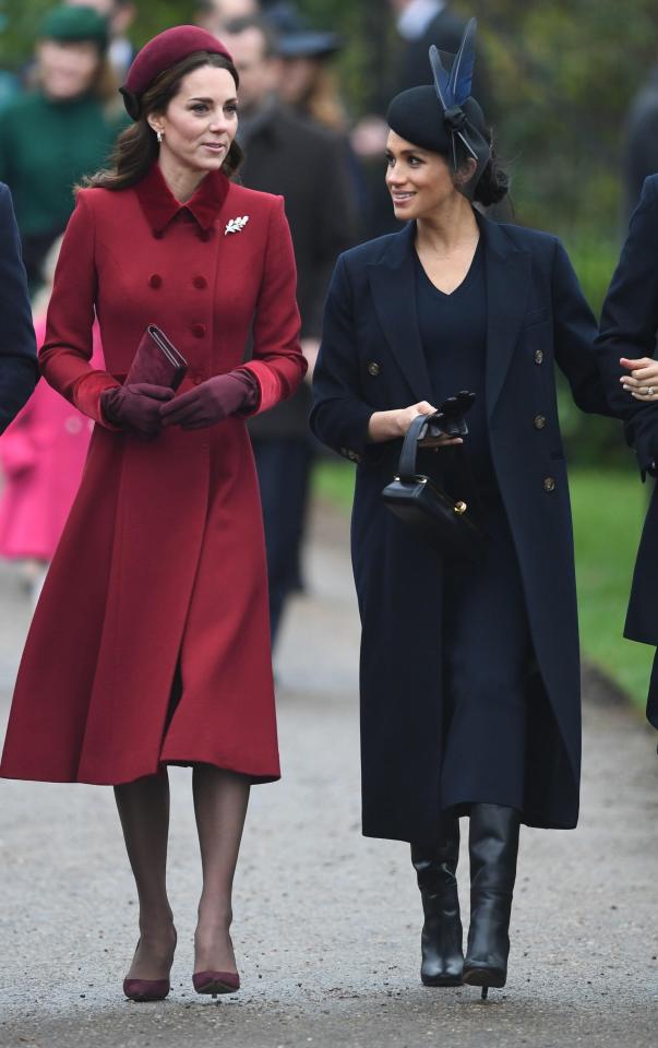  The pair chatted as they walked to the church