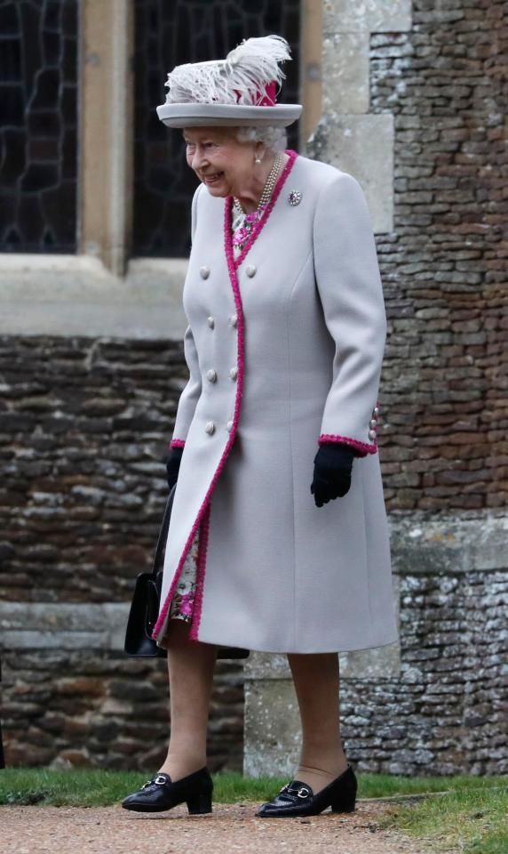  The Queen also attended as part of her Christmas Day traditions