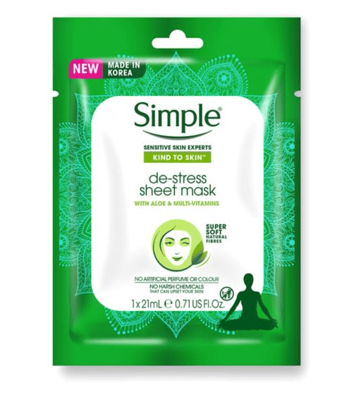 Simple Kind To Skin De-Stress Sheet Mask