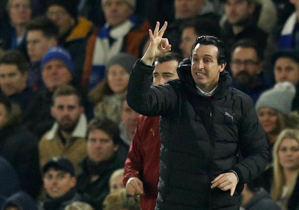  Unai Emery saw his Arsenal side drop more points over the Christmas period.